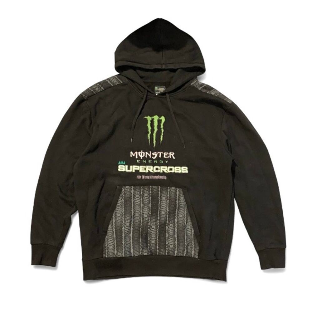 Monster Energy AMA Supercross FIM Championship Y2K Black Hoodie XL